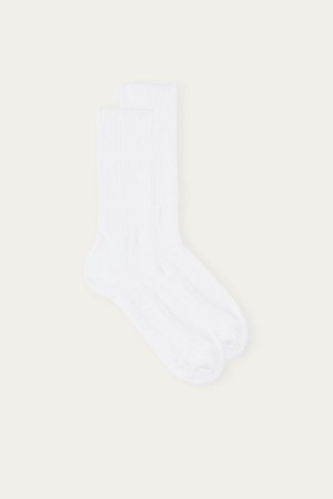 Intimissimi Kort Terrycloth Socks Wit | SBENY80266